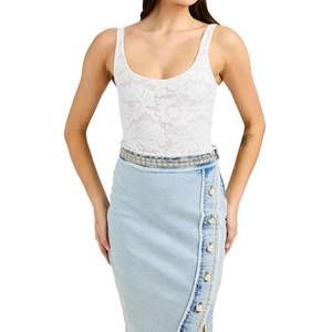 NEW GENERATION LOVE gigi lace bodysuit in white